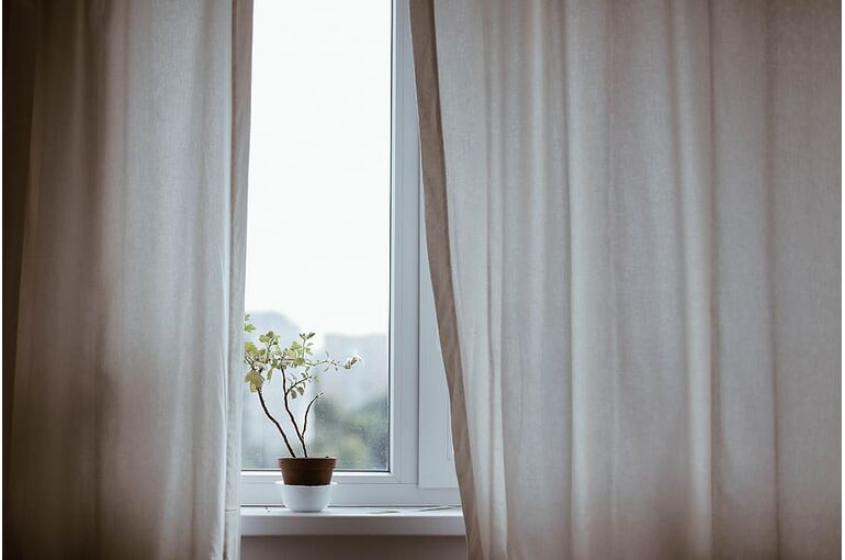 curtains-decoration-indoors-plant